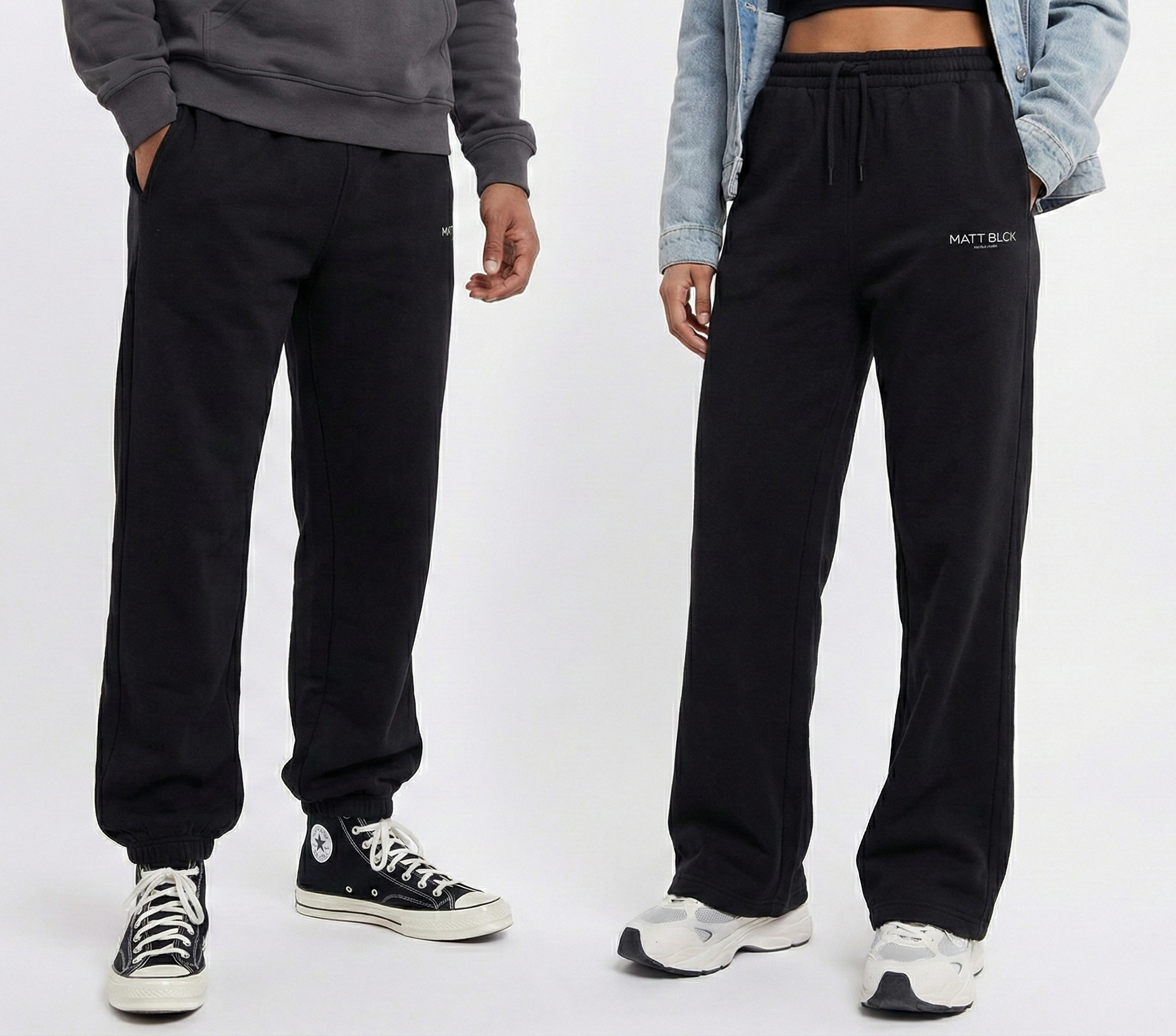 Black Unisex Sweatpants