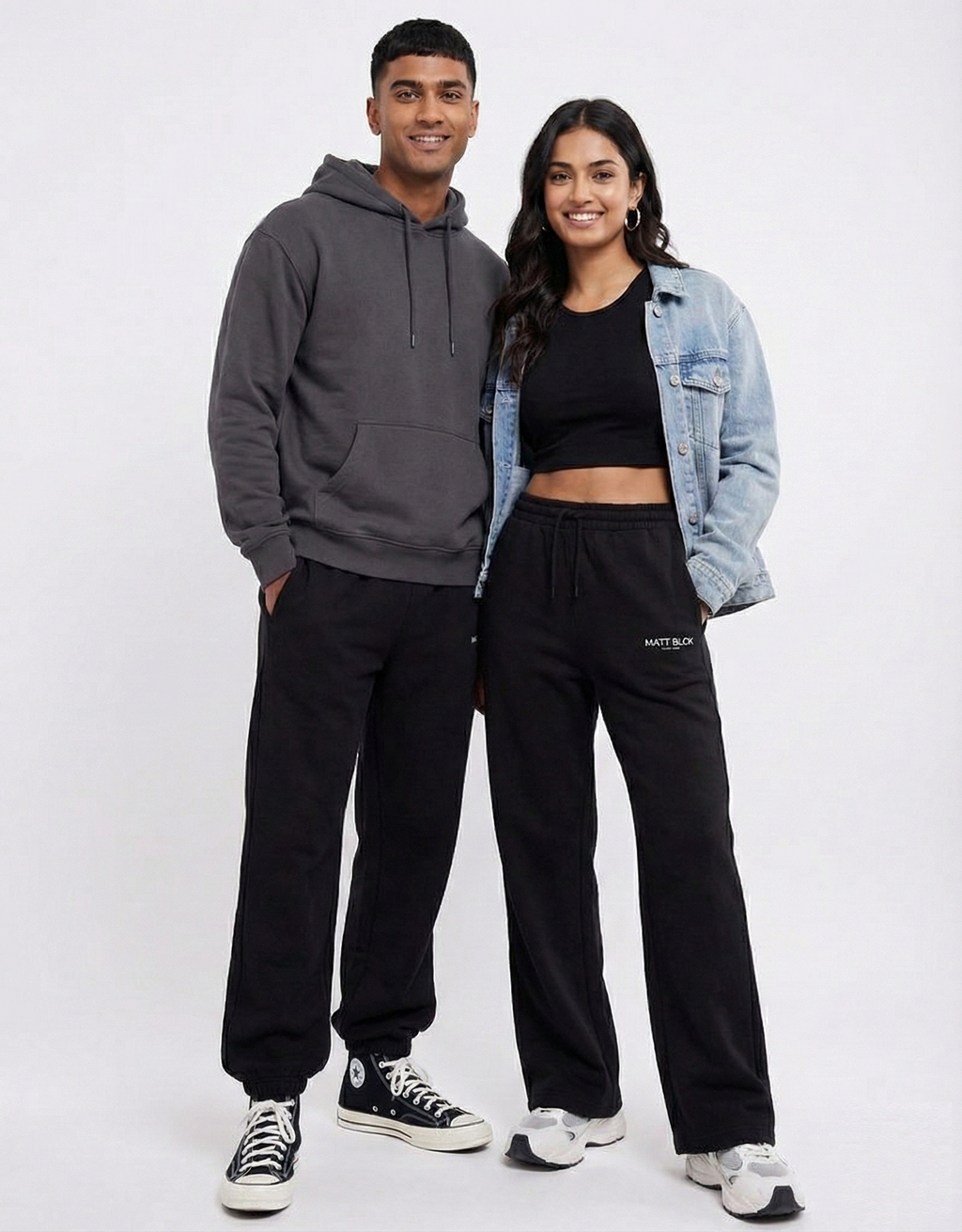 Black Unisex Sweatpants